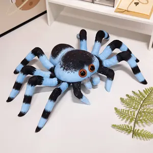 Creative new realistic spider plush toy for boys, funny doll, children's birthday gift, cloth doll for girls vibrant large baby mini