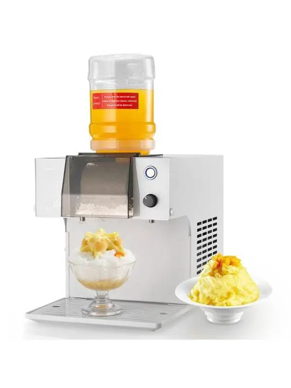 Snowflake Ice Machine, 88LBS/24H Snowflake Ice Maker, Ice-Shaver Machine with Stainless Steel Blade, Electric Snow Cone Maker with 0.48 Gal Tank, 90S Fast Pre-Cooling, for Home & Small Gathering
