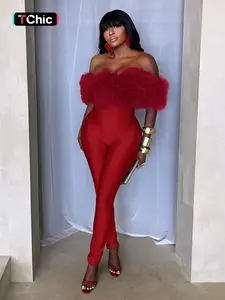 Women's Fashion Faux Fur Casual Fitted Jumpsuit, Comfortable Simple Design, Unique Style, Perfect for Daily Wear and Outdoor Activities, Womenswear