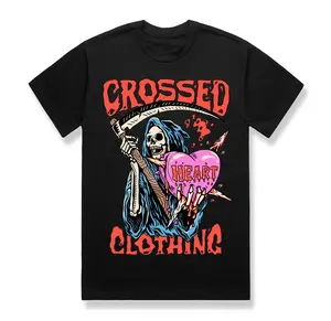Reaper | Grim Reaper Goth Inspired Heart Graphic T-Shirt