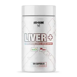 Axe & Sledge Liver+ Supplement, TUDCA & NAC for Liver Health, Detox & Function, 30 Servings Fitness Dietary Astragin Natural