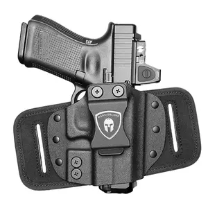WARRIORLAND Convertible IWB/OWB Hybrid Holster – Universal Fit 100+ Models for Glock, Sig, Taurus, M&P, Springfield, CZ & Ruger, Optics Ready, Adjustable Cant & Retention, Right H