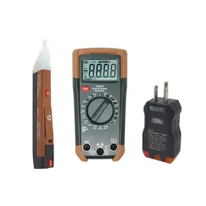 10037K Electrical Test Kit with Full-Function Multimeter; Non-Contact  Detector; and Outlet Tester; Includes Test Leads and