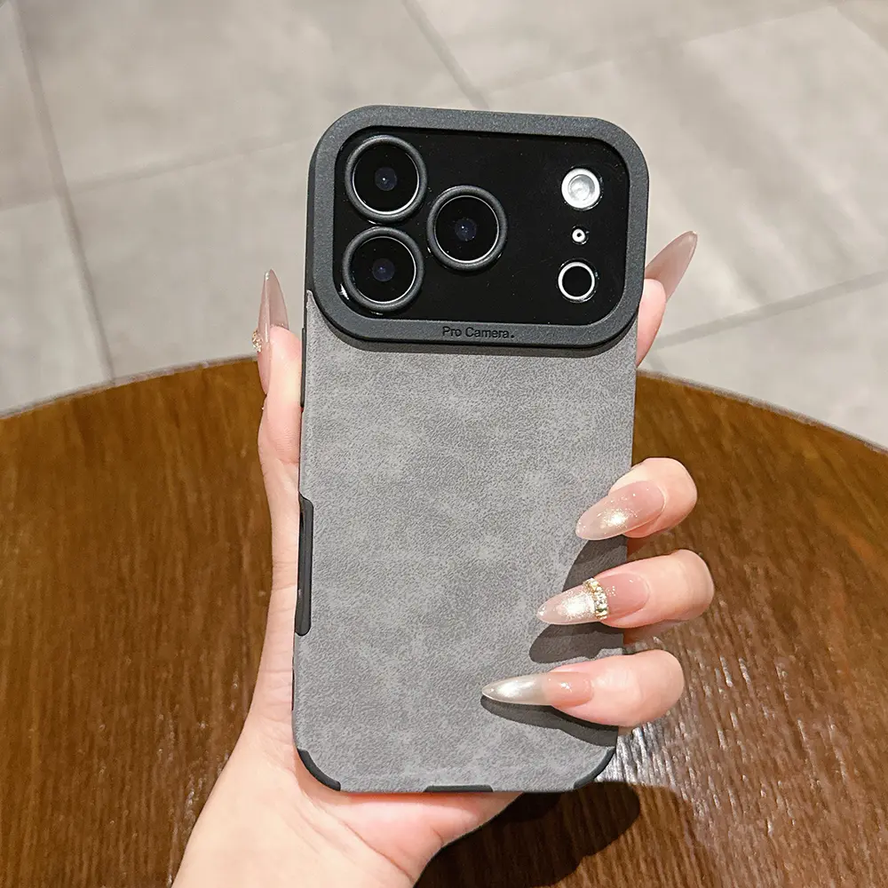 1 piece of luxurious matte lambskin imitation leather phone protective case, fashionable and creative trendy iPhone phone case, suitable for iPhone 17 Pro Max, compatible with iPhone 7-17 series/Pro/Pro Max/Plus/Air/E/Mini/X/XS/XR, Cover