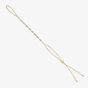 EVRY JEWELS Gold or Silver Plated Women's Soft Control Hand Chain