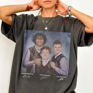 [ SPORTS GRAPHIC TEE - SALE UP TO 45% ] Ladd McConkey Justin Herbert Omarion Hampton Football Shirt, Los Angeles Step Bros Tee, Funny Football Gift Unisex