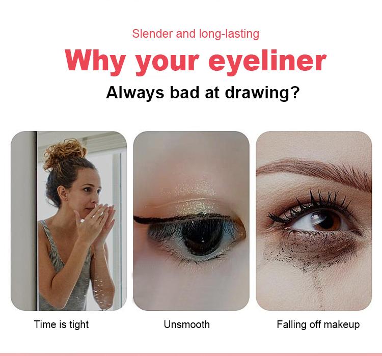 Rotating Eyeliner Stamp – 2-in-1 Waterproof & Quick-Dry Winged Eyeliner, Easy to Use Eye Makeup Pen for Perfect Daily Look