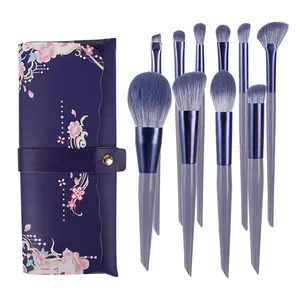 10-piece Purple Rabbit Makeup Brush Set Soft Bristle Powder Brush Concealer Brush Highlight Brush Eyeliner Brush Eyeshadow Brush