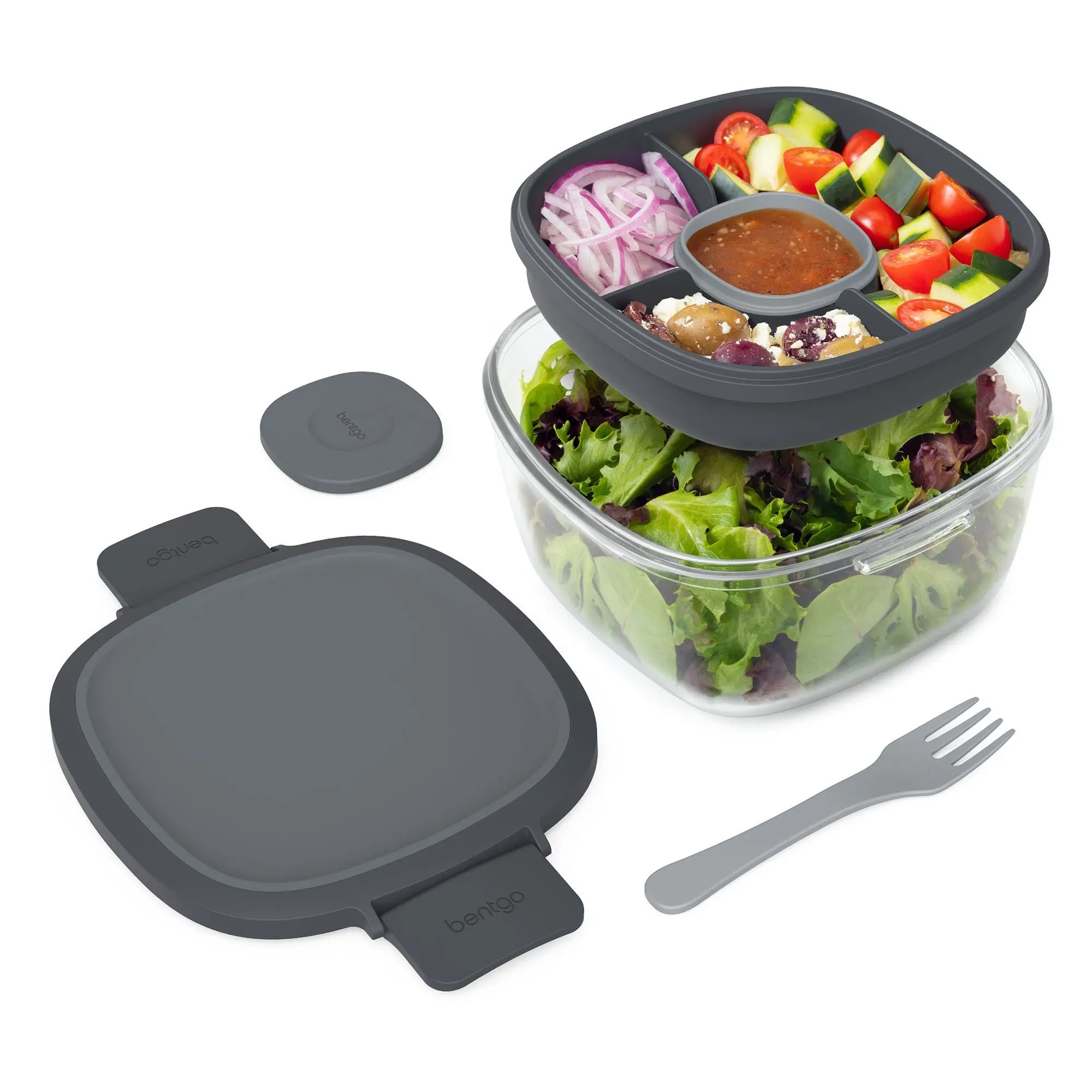 Bentgo Glass Salad Container with Insert Bentgo Glass Salad Container with Insert