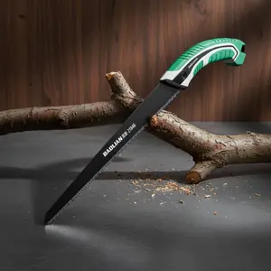 Professional Pruning Saw with SK5 High Hardness Steel - Heavy Duty 3-Sided Razor Teeth Hand Saw for Tree Trimming, Logging, and Landscaping - Fast Cutting Tool for Wet and Dry Wood with Ergonomic Non-Slip Grip