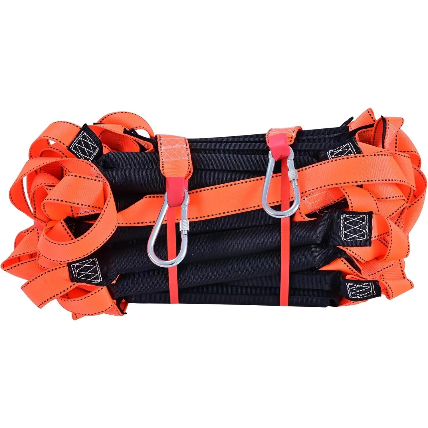 Fire Escape Ladder,49 FT Emergency Portable Safety Ladder,Extension Rope Ladder with 2 Hooks,2-3 Story Homes Reusable Safety Rope Ladder for Window Balcony Tree House