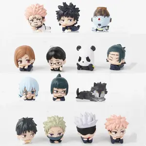 7pcs/set Jujutsu Kaisen Satoru Gojo Itadori Yuji Megumi Kugisaki Sukuna Geto Suguru Anime Figure Toys Cute Doll Collection Model