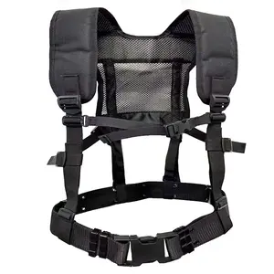 Outdoor Tactical Waist Belt Chest Hanging Strap Shoulder Backpack Straps, Multifunctional Breathable Lightweight Fishing Vest Gear, Tactical Equipment