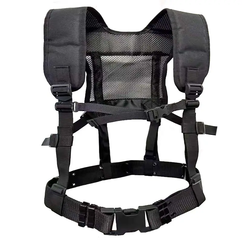 Outdoor Backpack Waist Belt Chest Strap Shoulder Strap, Multi-Functional Breathable Lightweight, Lure Vest Equipment Gear