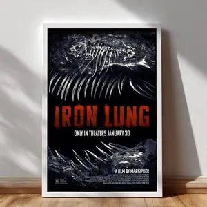 Iron Lung (2026) Horror Movie Poster, Thriller Film Wall Art, Horror Movie Decor, Scary Movie Poster, Dark Art Print. No Framed