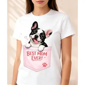 French Bulldog Shirt Best Mom Ever Shirt, Funny Dog Lover Tee, Mothers Day Gift for Her, Cute Frenchie T-Shirt, Birthday Gift Idea