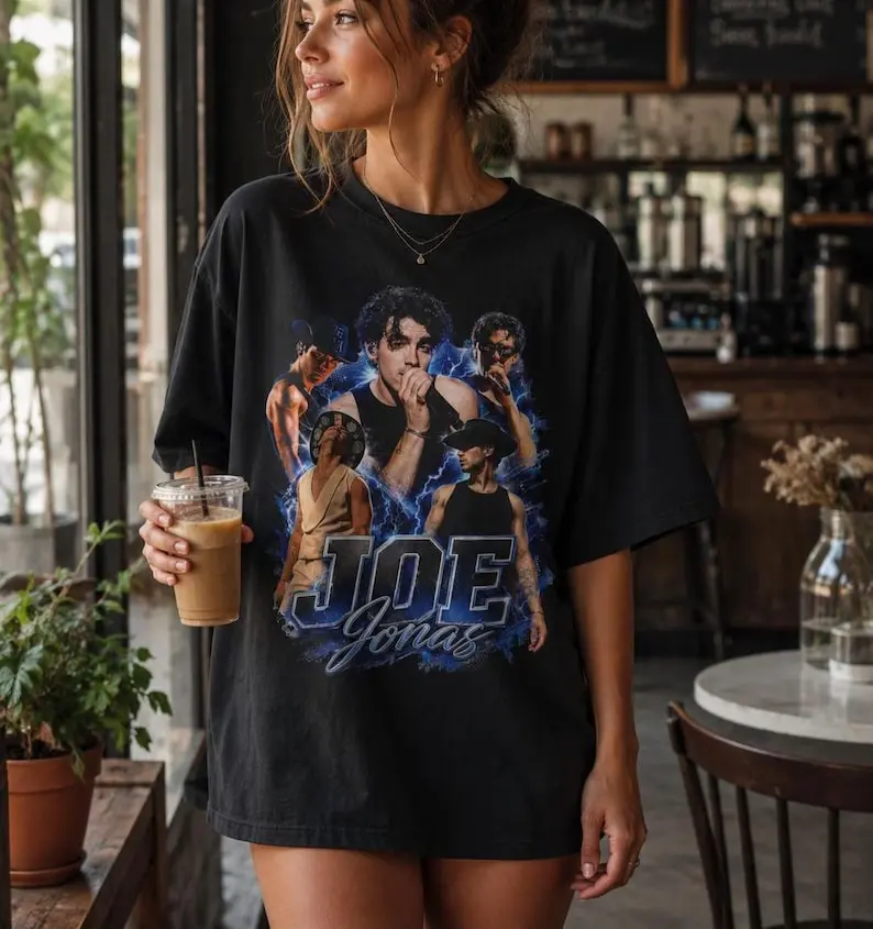 Joe #Jonas Shirt, JonasB Vintage Tee, Retro Concert Graphic T-Shirt, Y2K Music Fan Gift, Pop Star Inspired Shirt