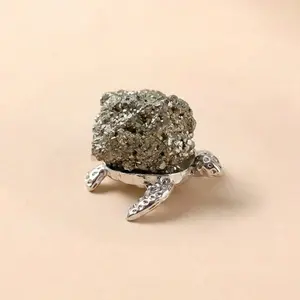 Exclusive: Buddha & Karma Pyrite Turtle Wealth Ornament