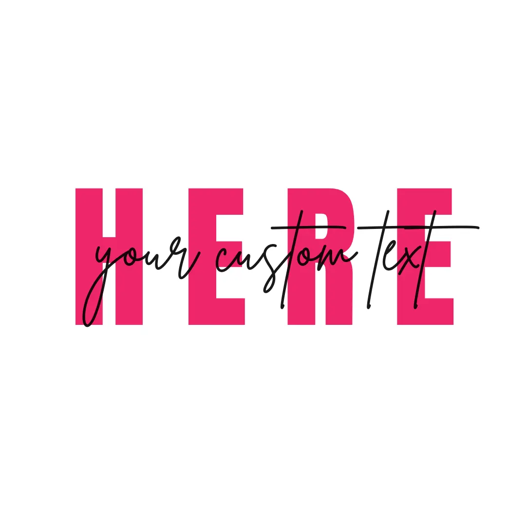 Custom Text DTF Film Transfer Sticker for Women – Personalize with Your Name for DIY Custom Apparel and Unique Gifts