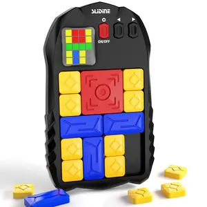 Super Slide Puzzle Game - 500+ Horizont Sliding Mass Puzzle, Travel Fidget Toys, Handheld Console, Learning Games, Brain Teaser for All