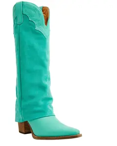 Dingo Women's Wild Horses Tall Western Boot Snip Toe - Di2280-Grn Dingo Women's Wild Horses Tall Western Boot Snip Toe - Di2280-Grn