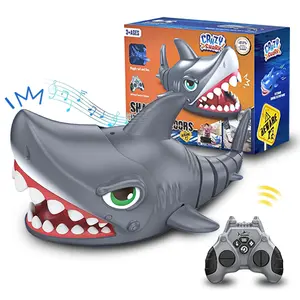 Remote Control Shark Toy, RC Shark Robot with Interactive Biting Action, Rechargeable Fun Toy Gift for Kids