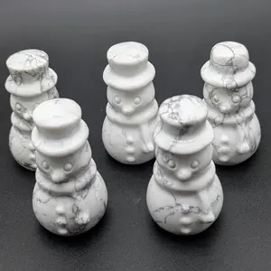 Howlite Snowmen | Holiday Decor