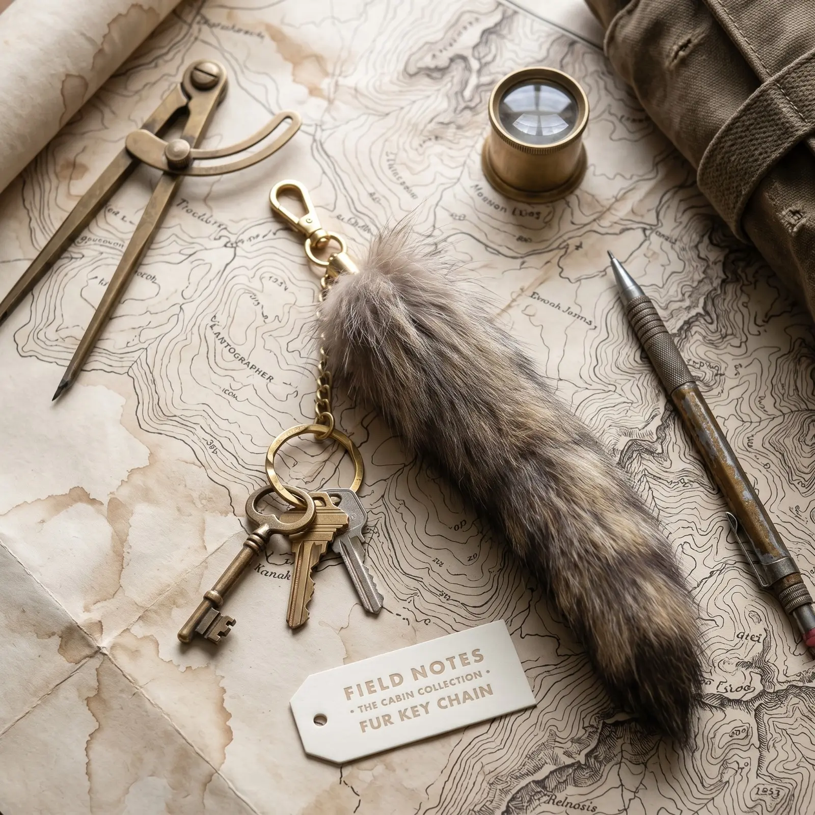 Fluffy Premium Tail Keychain Soft, Durable, Perfect for Cosplay, Renaissance Fairs, Cute therian Tail Fox Tails