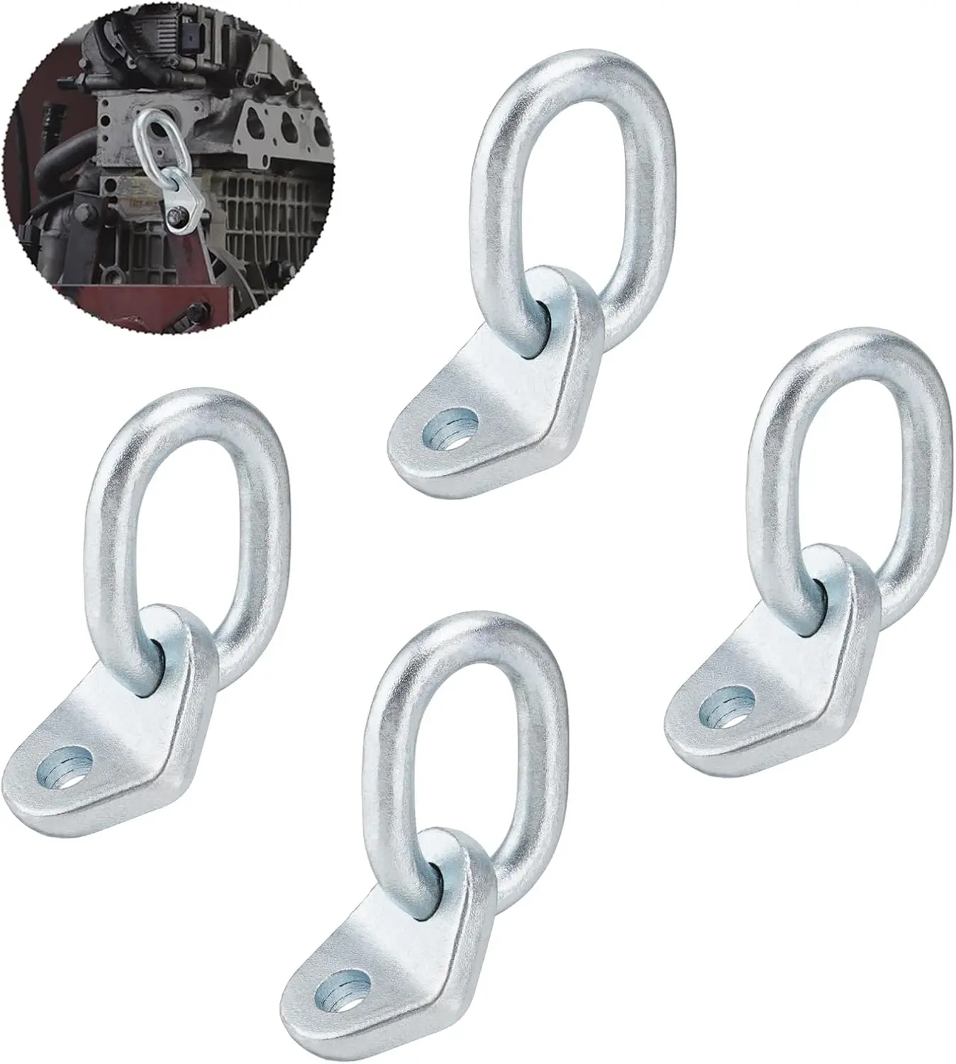 7100 Engine Lift Bracket Set – 17700 lb Forged Lifting Brackets with Engine Support Bars, 4 Pack
