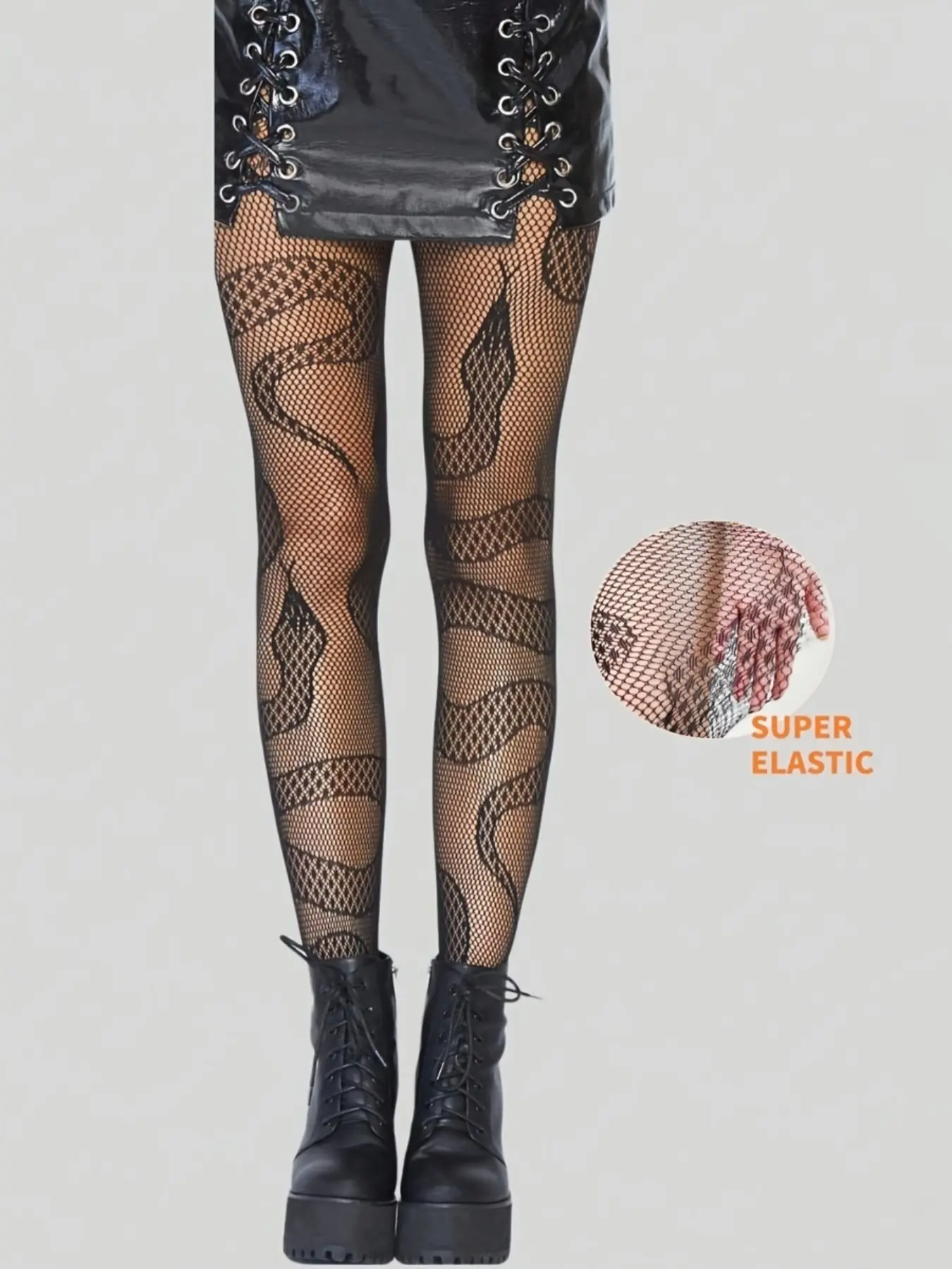 Women's Tight-Fitting Fishnet Stockings, Sexy Mesh Pantyhose, Alternative Animal Net Leggings, Transparent Snake Pattern, All Seasons - TikTok Shop Women's Tight-Fitting Fishnet Stockings, Sexy Mesh Pantyhose, Alternative Animal Net Leggings, Transparent Snake Pattern, All Seasons - TikTok Shop