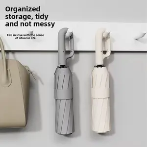 Foldable Portable Automatic Umbrella with Hanging Handle, UV Protection Waterproof Travel Umbrella, Large Canopy Area, Outdoor Use, Lightweight Foldable Umbrella