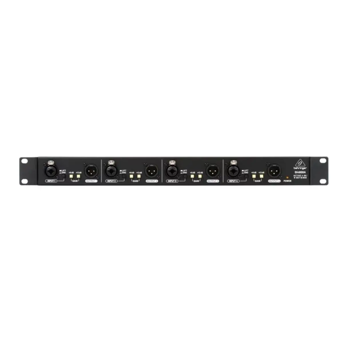 Behringer ULTRA-DI PRO DI4800A Professional 4-Channel Active DI-Box Audio Device, Compact Design, Reliable Audio Connection Solution for Musical Instruments