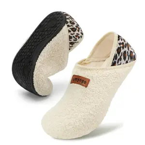 Women’s & Men’s Cozy House Slippers, Furry Slip-On Barefoot Slipper Socks, Soft Comfy Indoor Shoes for Home, Bedroom, Travel, Yoga