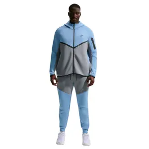 Men's Nike Tech Full-Zip Windrunner Hoodie, Athletic Activewear, Sporty Sports Top, Sporty Sports Tops