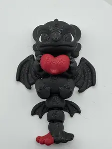 Toothless-Inspired Flexi Figurine | Dragon Desk Toy | Poseable Fantasy Fidget | Dragon Lover Gift