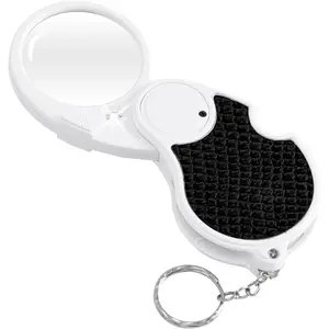 Magnifying Glass with Light 5X Pocket Lightweight LED Illuminated Magnifier for Reading Macular Degeneration Inspection Jewellery Coins Hobbies & Crafts