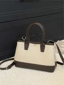 Women's Simple Patchwork Handbag, Commuter Shoulder Crossbody Bag, Stylish Daily Use, Casual Trendy Purses, Perfect for Outdoors, Fashionable Ladies' Accessory