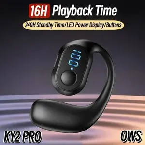 Smart Voice Assistant Headset with ENCKY2 PRO Wireless Earphones Air Conduction OWS Headphone HiFi Ear-Hook Music Sports Noise Cancel Headset For All Smartphones