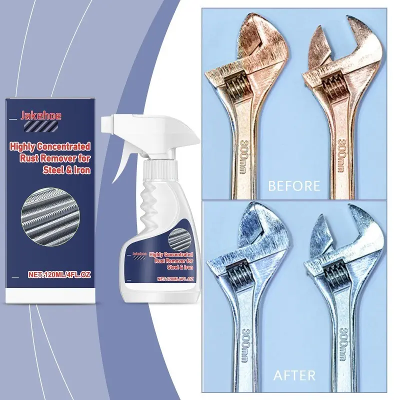 NEW Rust Remover For Stainless Steel Rust Remover Dissolver Fast Rust Removal 500ml Powerful Metal Rust Remover Car Maintenance