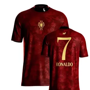 Premium Siu Seven Edition Red Soccer Jersey – Vintage Streetwear Football Shirt, Athletic Gym Top, Hypebeast Sportswear Gift for Men
