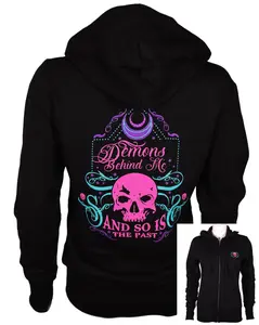 Ladies Gypsy Black Zip-Up Hoodie