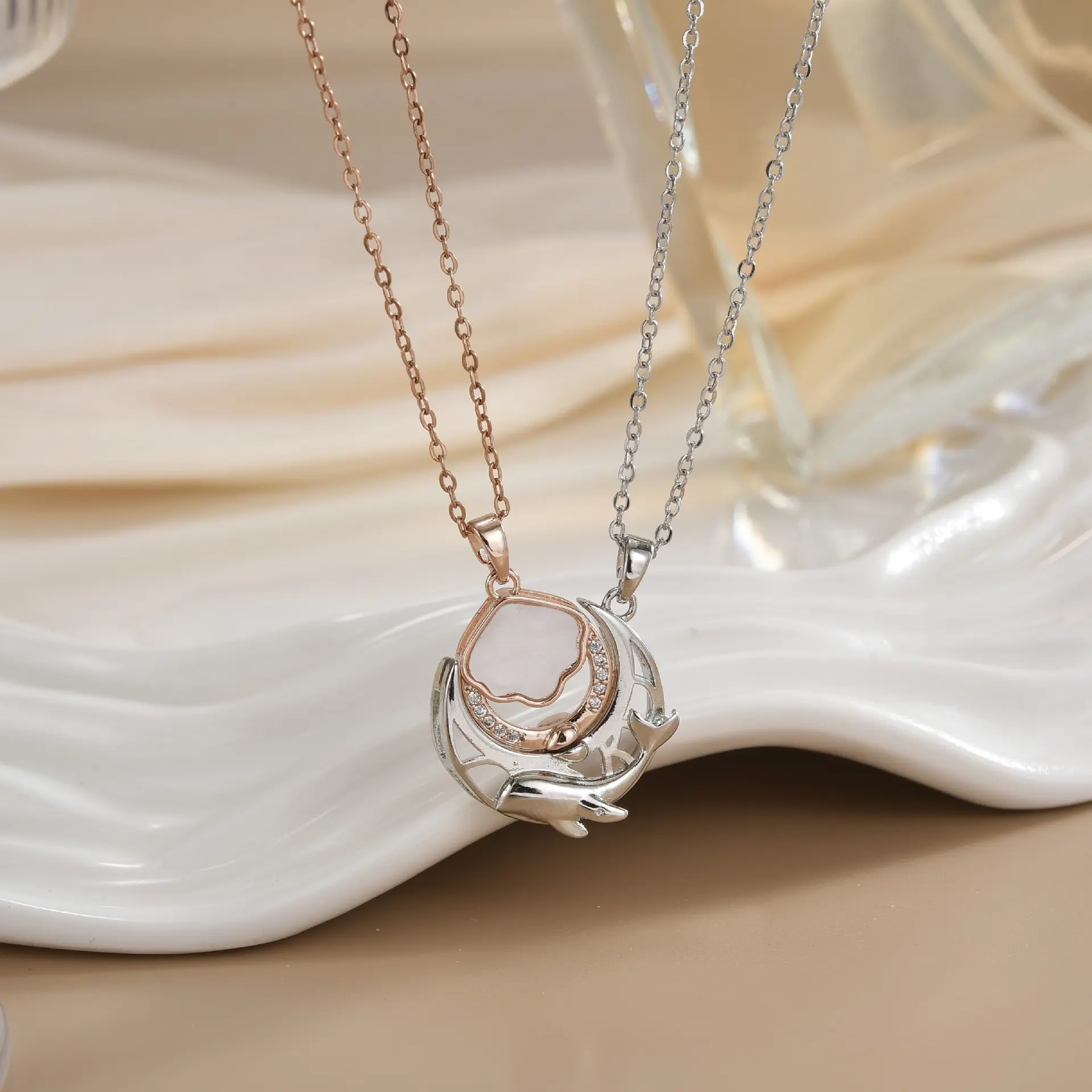 Magnetic couple necklace 12