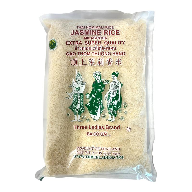 Three Ladies Brand Jasmine Rice Small Bag 5 lb