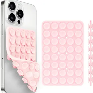 Silicone Suction Cup Phone Stand, Smartphone Adhesive Holder, Octobuddy Suction Phone Mount, Phone Suction Pad, Phone Grip, Durable and Safe Design