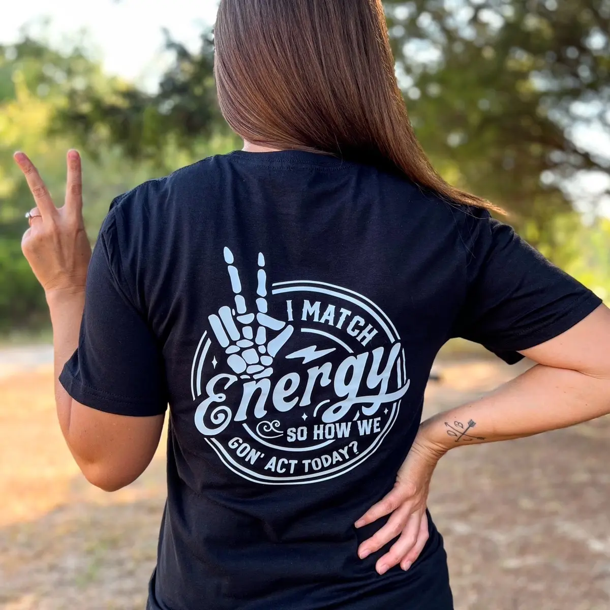 Black/Purple Gildan Match Energy Unisex Tee