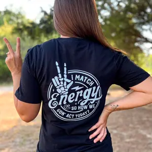 Black/Purple Gildan Match Energy Unisex Tee