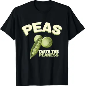 100% Cotton Peas Taste the peaness Sperm Reproductive Health T-Shirt