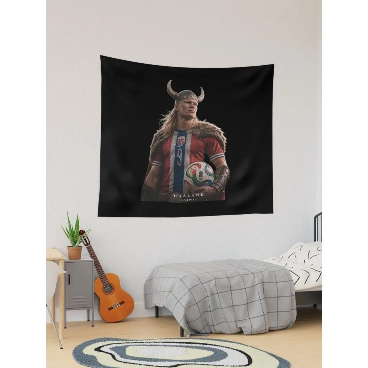 Vintage E...rling H...aaland Viking  Funny Flags, Haaland Norway Tapestry