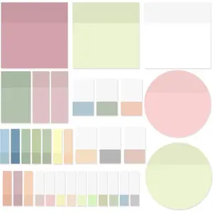 Transparent Sticky Notes,920 Sheets Waterproof Clear Sticky Notes,Clear Post It Notes Transparent for Bible Study Supplies,Office School Supplies,Book Annotation slapaflife