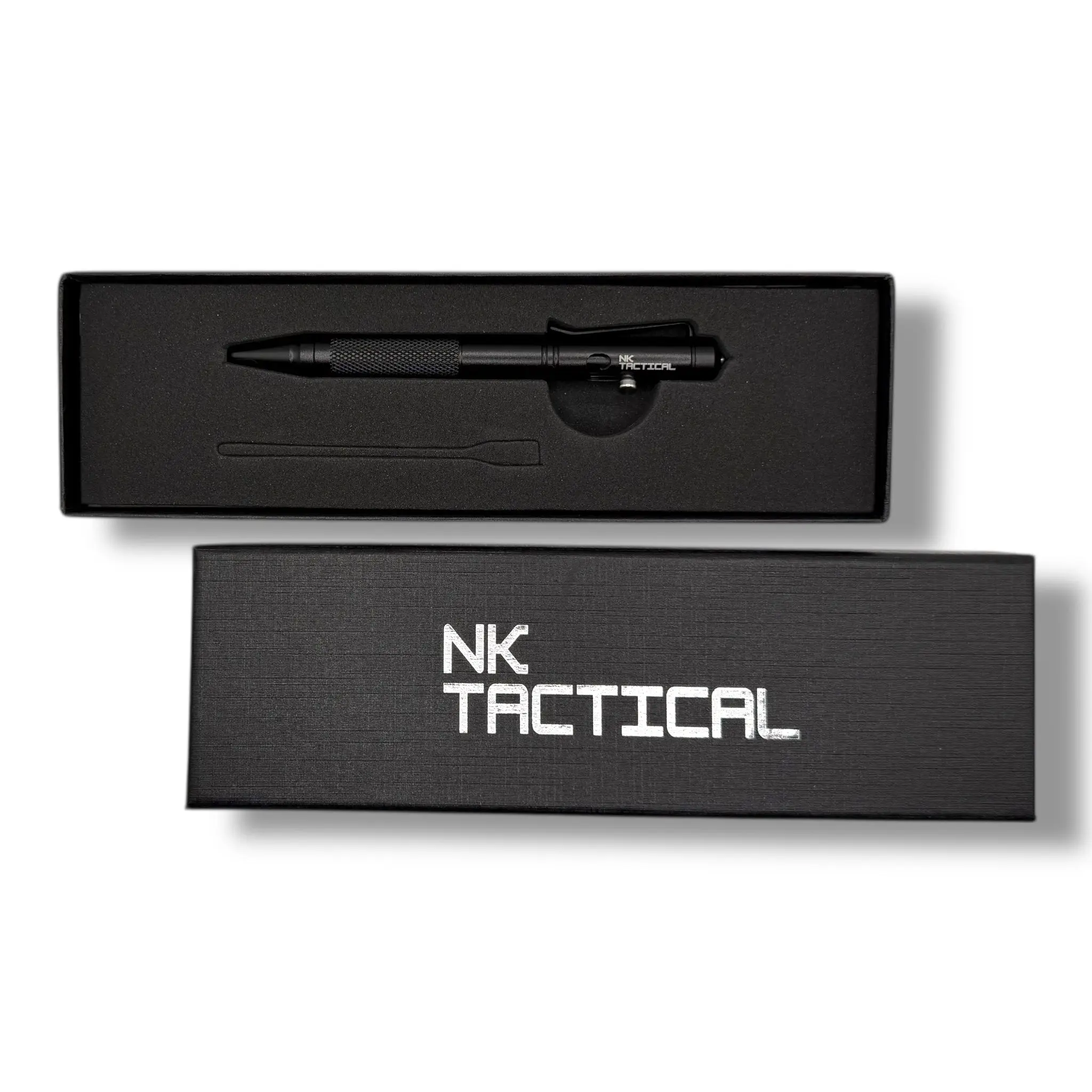 Tactical EDC Pen by NK Tactical – Bolt Action Aluminum EDC Pen with Tungsten Carbide Window Breaker for Law Enforcement and Everyday Carry